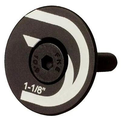 Deda Headset Top Cap & Bolt 1 1/8" - Black  - Image 1 of 4