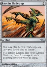 1x Leonin Bladetrap - Foil MTG Mirrodin NM Magic Foil