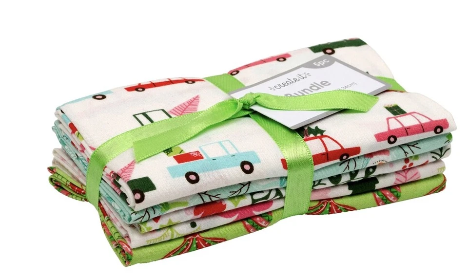 Create It 18"x21" Precut Sewing & Craft Fabric Bundle, Holiday Roadtrip, 5 Pk - Image 1 of 1