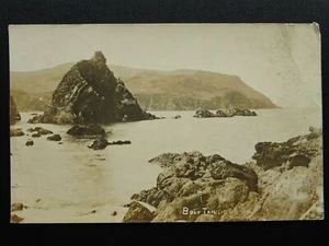 Devon BOLT TAIL sent from Sunny Cliff, Hope Cove, Kingsbridge c1918 RP Postcard - Picture 1 of 2