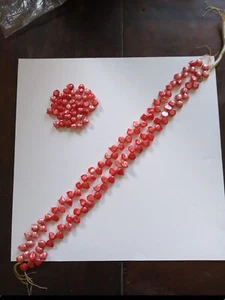 Lot of 2 Strands of 16" & loose Pink Coral Colored 10.5mm Pearls DIY Jewelry - Picture 1 of 4