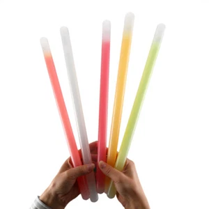 Paquete de 5 palillos de luz LED grandes multicolores para fiestas palillos brillantes a granel - Imagen 1 de 12
