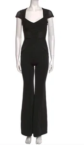 V-Ausschnitt Strick Flügelärmel Overall schwarz Gr. L Einzelhandel $ 1890 - Bild 1 von 11