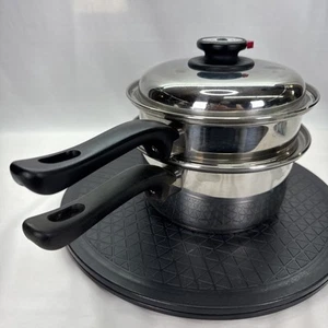 Health Craft World's Finest Cookware Double Boiler 7 Layer Stainless Waterless - Picture 1 of 19
