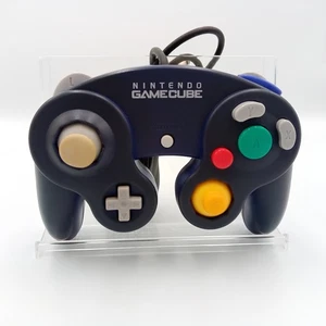 Nintendo GameCube Controller Navy DOL-003 OEM Official Used Tested Japanese - Picture 1 of 3