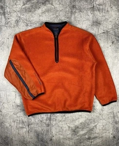 Vintage Nike Fleece Jacket Men's Y2K Drill Swoosh Long Sleeve Rare 90s Size S - Picture 1 of 11