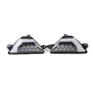 Front LED Turn Signal Lights Indicator for KAWASAKI NINJA ZX6R 400 300 650 Clear - Picture 1 of 11