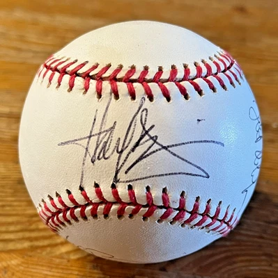 Balón de béisbol autografiado por Harold Baines Rawlings Orioles Team 4 firmas Foto 1 de 4