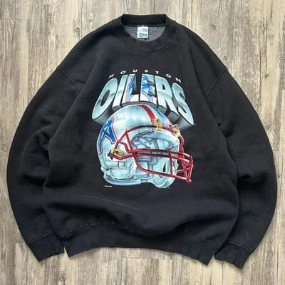 Vintage 1994 Salem Sportswear NFL Houston Oilers Helmet Sweatshirt Size XL - Image 1 of 4