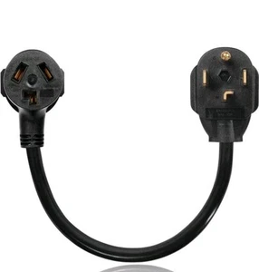 Adattatore spina asciugatrice da 3 poli a 4 poli, 1,8 FT NUOVO - Foto 1 di 6