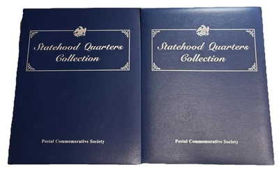 Statehood Quarters Coin Collection Postal Commemorative Society 2 Vol Set - Image 1 of 4