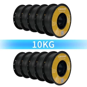 PLA Filament 10KG 1,75mm FDM 3D Drucker Verbrauchsmaterial Schwarz 1KG/Roll DE - Bild 1 von 9