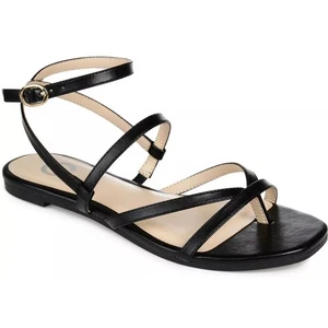 Journee Collection Serissa Women Slingback Strappy Sandals Size US 7M Black - Picture 1 of 7