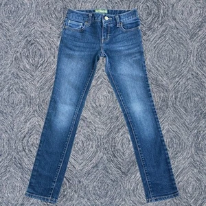 Old Navy Girl’s Super Skinny Jeans Size 8 Adjustable Waist Blue Denim - Picture 1 of 9