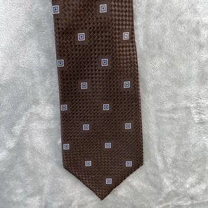 Cravatta Donald Trump uomo seta cravatta geometrica lusso designer abito firma lunga - Foto 1 di 6