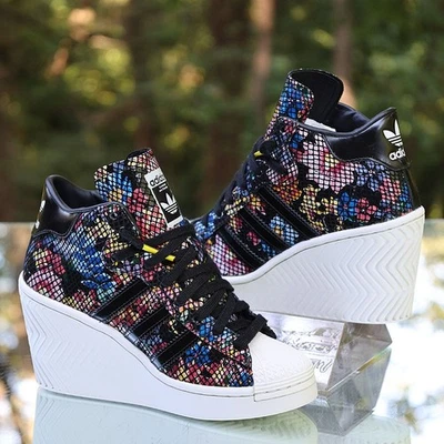 Adidas Superstar Ellure Floral Snakeskin Print Women’s Size 5 Custom FW3201 - Image 1 of 4
