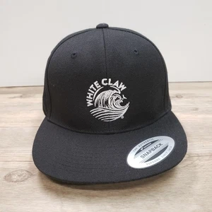 White Claw Hat Cap Snap Back Black Green Embroidered Beverage Advertising Mens - Picture 1 of 7
