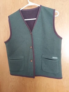 Chaleco reversible Woolrich vintage talla M - L mezcla de lana para mujer botones bolsillos - Imagen 1 de 8