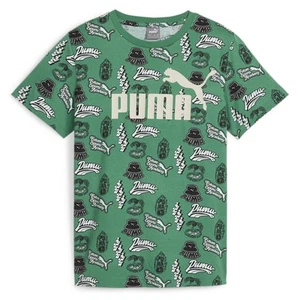 PUMA Essentials Mid 90S Graphic Crew Neck Short Sleeve T-Shirt Youth Boys Black, - Picture 1 of 2