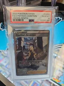 Pokemon Cynthia's Ambition Crown Zenith Galarian Gallery Full Art #GG60 PSA 10 - Bild 1 von 1