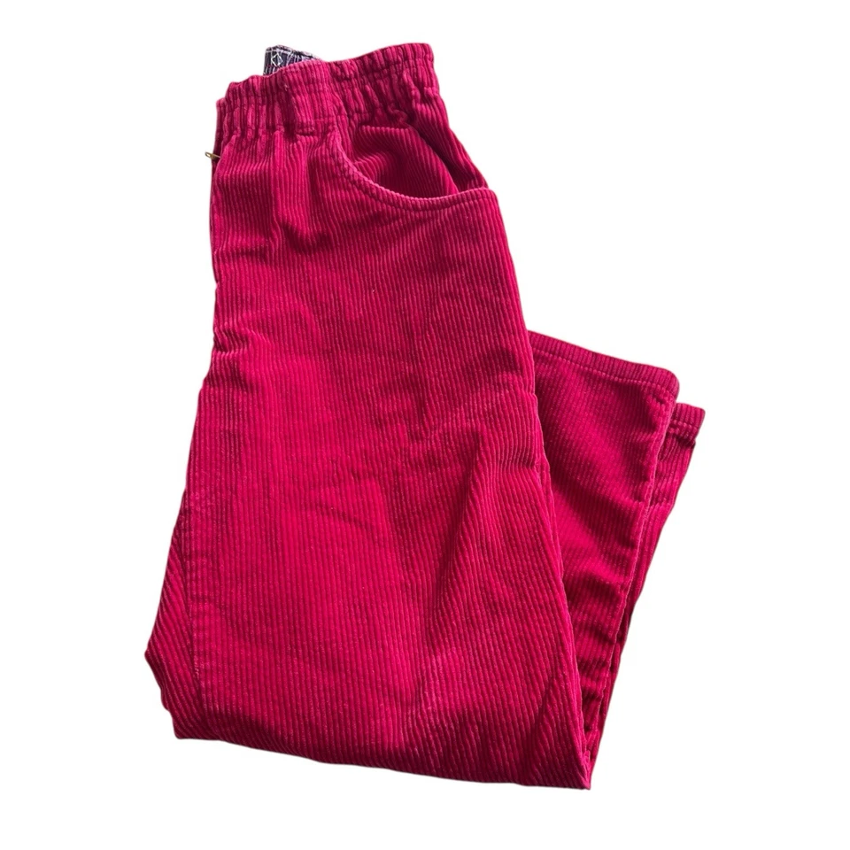 Vintage Lands End Pink Corduroy Pants Colorful USA Made Girls Size 8 - Image 1 of 4