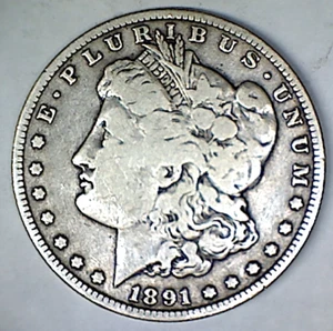 1891 O Morgan Silber Dollar - Bild 1 von 2