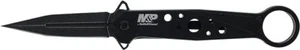 3.6oz Smith & Wesson M&P 3.25" A/O 8Cr13MoV SS Folding Dagger w/Loop 1193183 - Picture 1 of 11