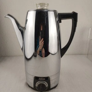 Vintage Sunbeam Electric Coffee Master Coffeemaster Percolatore Automatico AP Testato - Foto 1 di 10