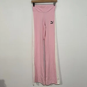 Puma Dua Lipa Pink Flare Leggins Damen Größe XS High Waist Retro Sportlich - Bild 1 von 9