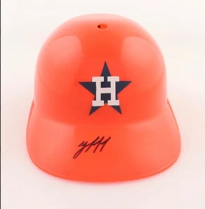 Yordan Alvarez Signed Houston Astros Batting Helmet (JSA) - Picture 1 of 2