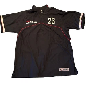 Air Jordan Embroidered 23 Warm Up Jersey Shirt Black Mens Sz 2XL NWOT - Picture 1 of 20
