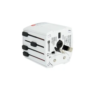 Adaptateur de charge USB 3 Skross World Travel blanc - Photo 1 sur 4