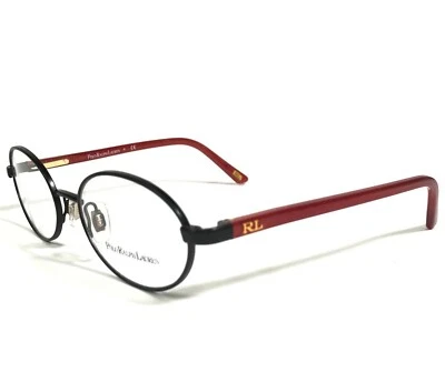 Monturas de gafas para niños Polo Ralph Lauren POLO 8029 430 negras rojas redondas 46-16-125 Foto 1 de 4