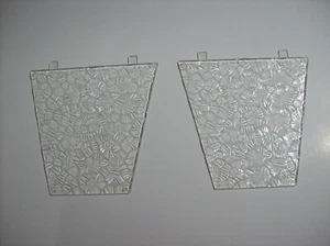 Set of 2 Vintage Mid Century SLIP SHADE Replacements for Lamp / Light Fixture - Picture 1 of 11