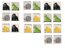 2 Contenitori porta giochi cubi portaoggetti 100% poliestere animali a scelta