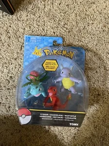 Tomy Pokemon Ivysaur Charmeleon Wartortle Poised for Battle Figuren Brandneu!! - Bild 1 von 2