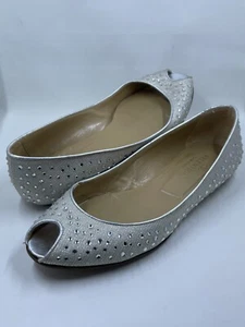 Valentino Garavani Rockstud Glitter Ballet Flats Size EU 37.5 / US 6.5 - Picture 1 of 12