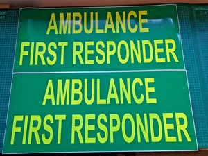 Ambulance First Responder MAGNET Emergency Community Rescue 999 Magnets 700mm x2 - Bild 1 von 2