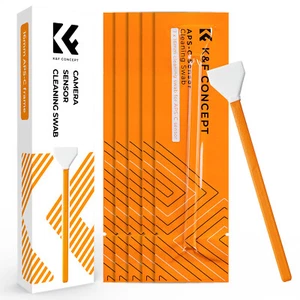 K&F Concept 6pcs APS-C Format Sensor Reinigung 16/24mm Swabs Sensorreinigung - Afbeelding 1 van 38