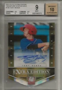 2012 ELITE EXTRA EDITION SIGNATURE STATUS GOLD #139 TONY RENDA 5/5 BGS MINT 9 - Picture 1 of 4