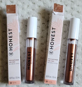 Lot of 2 Honest Beauty Eye Catcher Lid Tint Liquid Eyeshadow JOY RIDE .12 fl oz - Picture 1 of 4