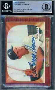 Bill Skowron Beckett BAS Signed 1955 Bowman Autograph - Picture 1 of 1