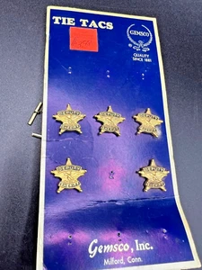 1960er Gemsco Deputy Sheriff Krawatte Tac für Ladenauslage - Bild 1 von 9