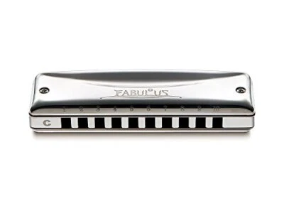 SUZUKI Diatonic Harmonica F-20E A Key FABULOUS Series 10 Hole - Image 1 of 4