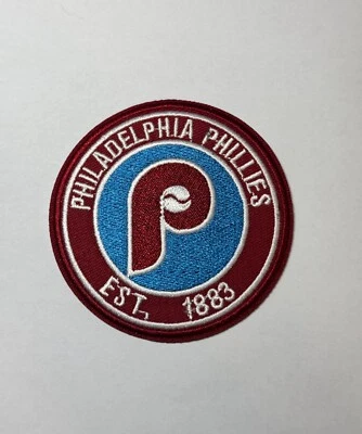 PHILLIES  BASEBALL EMBROIDERED IRON ON PATCH - Image 1 of 2