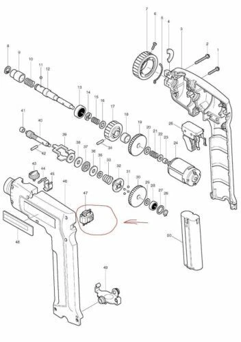 Makita Taladro Forvard Interruptor Inverso C3BC-BC01J Para 6095DWE 6072D 6071... - Imagen 1 de 1