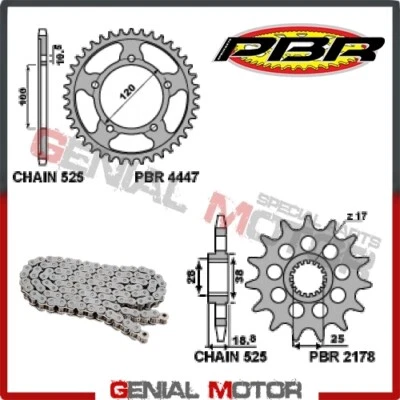 EK1129G Kit Catena Corona Pignone 16 / 41 / 525 PBR APRILIA RSV4 2016 > 2018 - Imagem 1 de 2