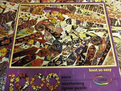 Raro Rompecabezas Vintage CEACO 1000 Piezas, Collage Arte Corbatas Retro Foto 1 de 4