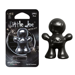 3 x Little Joe Metallic 3D Gel Vent Clip Car Air Freshener MUSK Anthracite - Picture 1 of 1