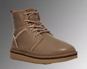 UGG Neumel High Heritage Lace Up Hickory Leather Boot Men Size 11 - Picture 1 of 7
